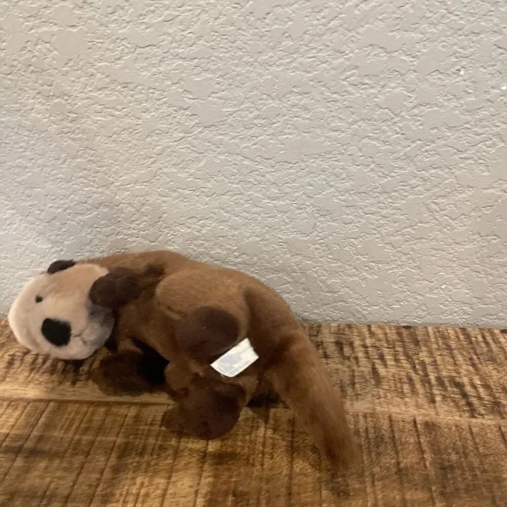 Sea Otter Plush 10” Toy Stuffed Animal Realistic Sea World Shamushop